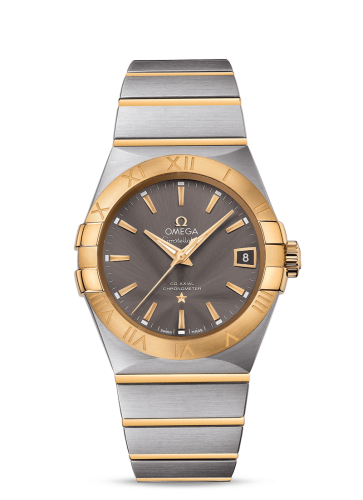Omega Constellation Co-Axial 38 Stainless Steel / Yellow Gold / Grey